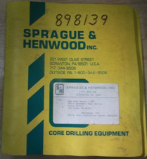 Sprague & Henwood HPT-5 Machine de Forage Pièces Opération & Maintenance Manuel