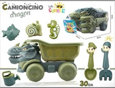Camion Dragon De Plage Avec Palettes Et Moules Jouet Pour Enfant