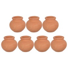 7 Pcs Petit Pot Terre Cuite