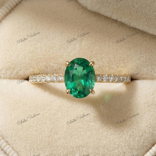 Bague émeraude naturelle - bague,