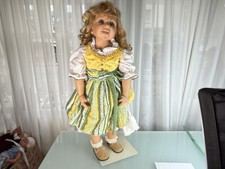 Poupée d'artiste poupée Monika Peter poupée légère en vinyle 85 cm. Bon état ...