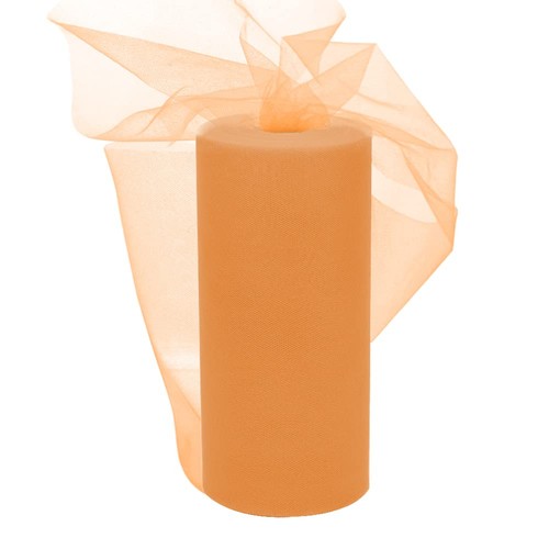 Rouleau tulle orange 30cm x - rouleau,