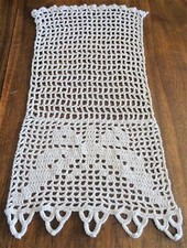 Rideau ancien en filet de