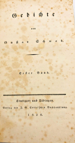 Schwab gustav gedichte - -,