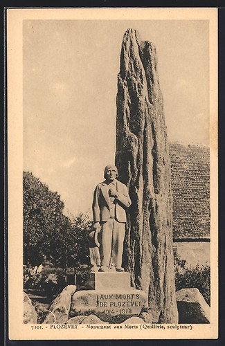 Cpa plozévet monument aux - plozévet,,