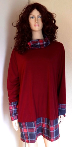 Robe bordeaux bords - à,