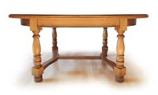 Table ovale en frêne, avec rallonge 6/8 places Bon état 160/215 cm x 108 cm