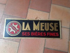CARTON PUBLICITAIRE BIERE LA MEUSE