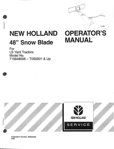 New holland snow blade - 48",