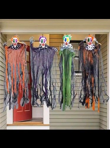 4pcs hanging clown - hanging,