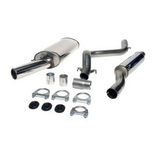 Línea de tubo de escape INOX 63 mm JETEX para Golf 1 GTi ->83