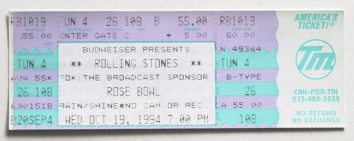 Billet concert ticket stub - , the