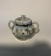 Sucrier Ancien avec Couvercle en Porcelaine du Japon / Chine 