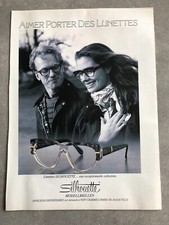 Publicité de Presse 1978 Lunettes SILHOUETTE Aimer porter des lunettes