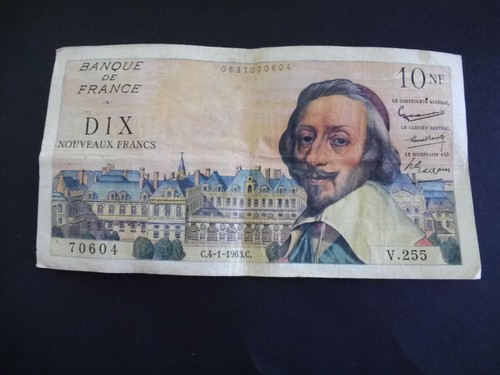 Ancien billet france 10 - ancien,
