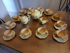 Rare Service café FAIENCE SOEURS GASTINE AUBAGNE/NO SICARD/ST JEAN DU DESERT