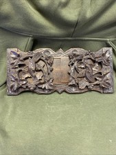Ancien Porte Livre , Serre Livres En Bois Sculpté, étirable .. Décors Oiseaux