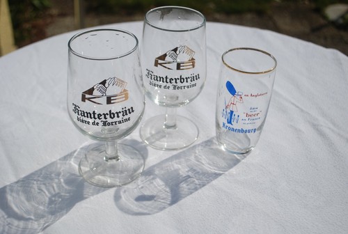 Vintage verres bière - verres,