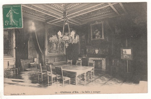 Cpa château eu salle - chÂteau, d'eu