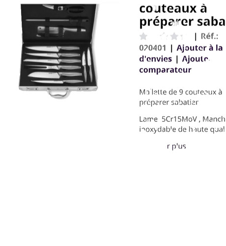 Mallette couteaux - mallette,