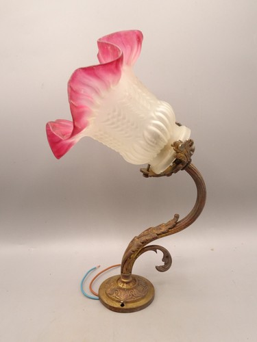 Applique lampe ancienne en - ou,