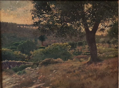 Paysage rural huile sur - rural.,