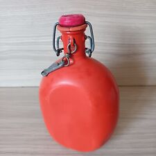 Ancienne Gourde En Métal Orange, Bouteille Vintage, Aluminium