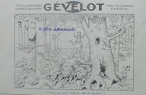 Publicite gevelot munition - publicite,