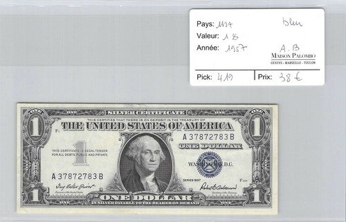Billet usa dollar - -, 1957