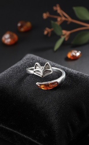 Bague renard ajustable - bague,