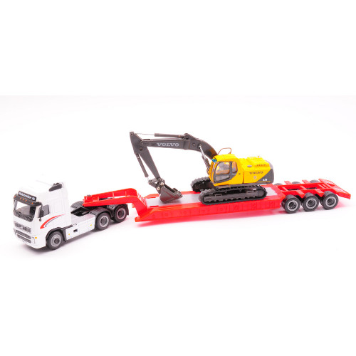Volvo fh12 with excavator - with,