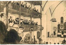 64 - Pays Basque - La Messe - D'après une aquarelle de jacques Le Tanneur - Coll