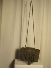 sac claudie pierlot daim kaki 