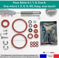 Kit joints Jura Série A, ENA Micro,  ENA 4, 8 - Réparation Groupe Café Et Vanne