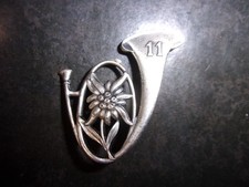 Insigne 11° Bataillon de Chasseurs Alpins - BCA - Barcelonnette - Edelweiss