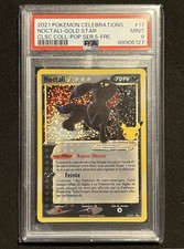 Carte Pokémon Noctali 17/17 PSA 9 Gold Star Célébrations 25 Ans Anniversaire 