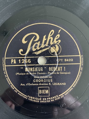 Rpm georgius monsieur - 78,