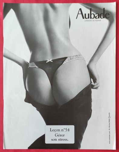 Publicité presse lingerie - publicité,