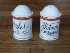 Salière poivrière porcelaine - salière,