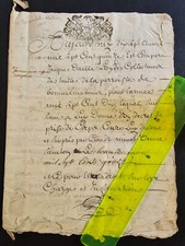 Vieux documents Bonneuil-Matours (86) de 1715 - généralité de POITIERS