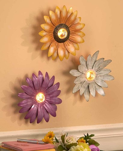 White purple lighted flowers - white,