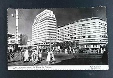 CASABLANCA Place des Nations-Unies , Place de France MAROC  CPA POSTCARD  242
