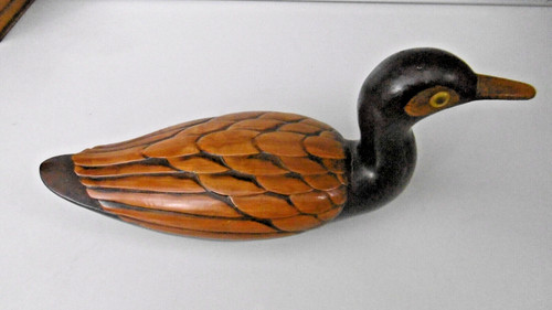 Canard resine peinte - canard,