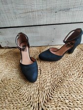 sandales Mam'zelle cuir de Suède Bleu Nuit 38