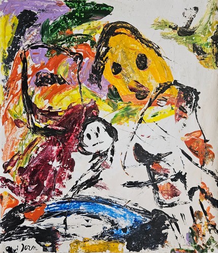 Peinture huile abstraite - peinture,