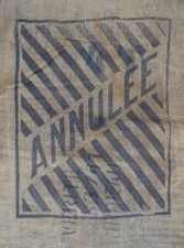 ancien sac toile de jute ANNULEE  / voir descriptif