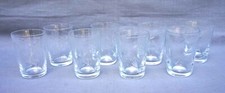 Bohemian Clear Cut Crystal 8 Cordial Shooters Shot Glasses Set