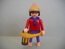 Playmobil figurine - personnage guerrier chinois avec accessoires