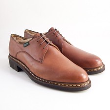 Paraboot Hommes Derby 41 US 8 Marron Cuir Norvégien Zébrure Chaussures France