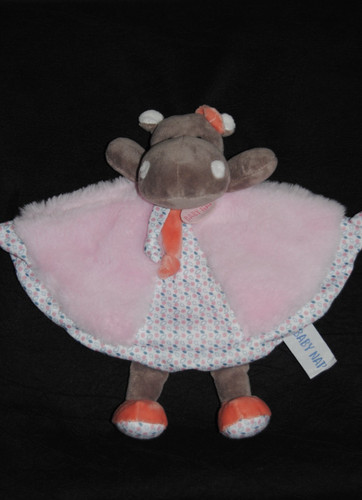 Doudou plat hippopotame - doudou,